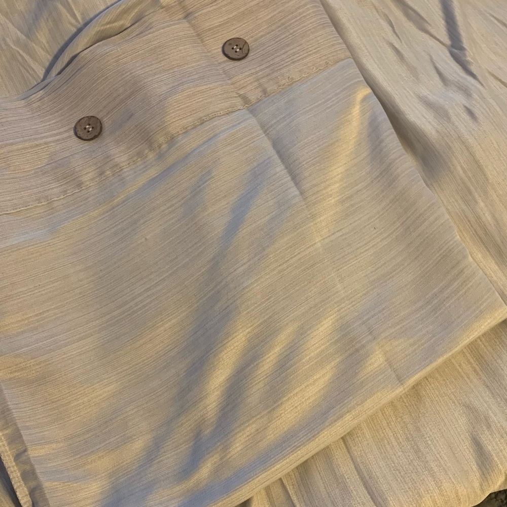 Queen size duvet with two shams beige/buttons